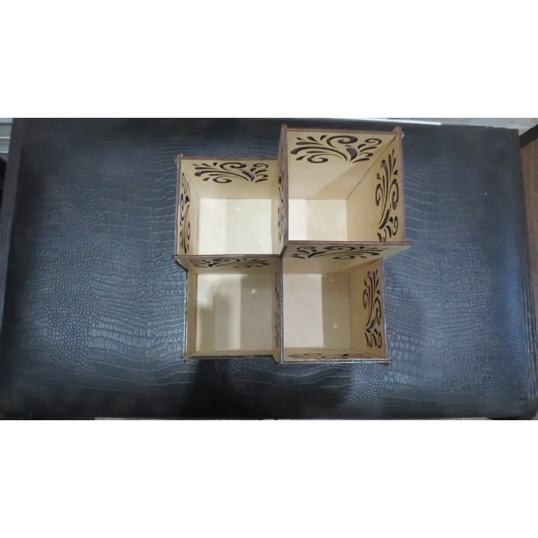 Деревянный настольный органайзер ручной работы: авторская резьба и уют на вашем столе